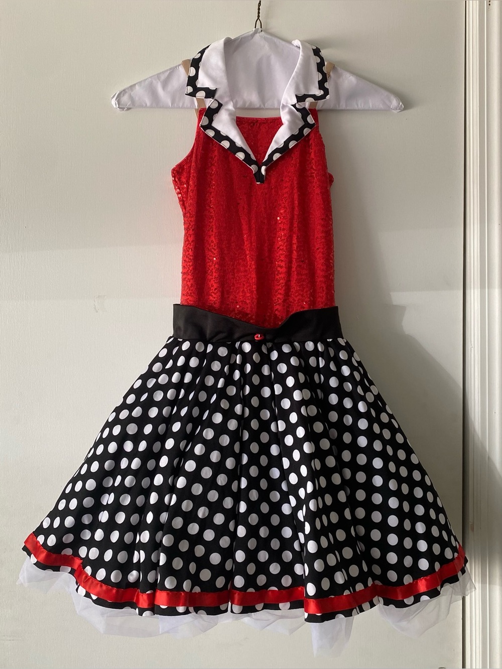 Revolution Retro Style Polka Dot Dress Dance Costume